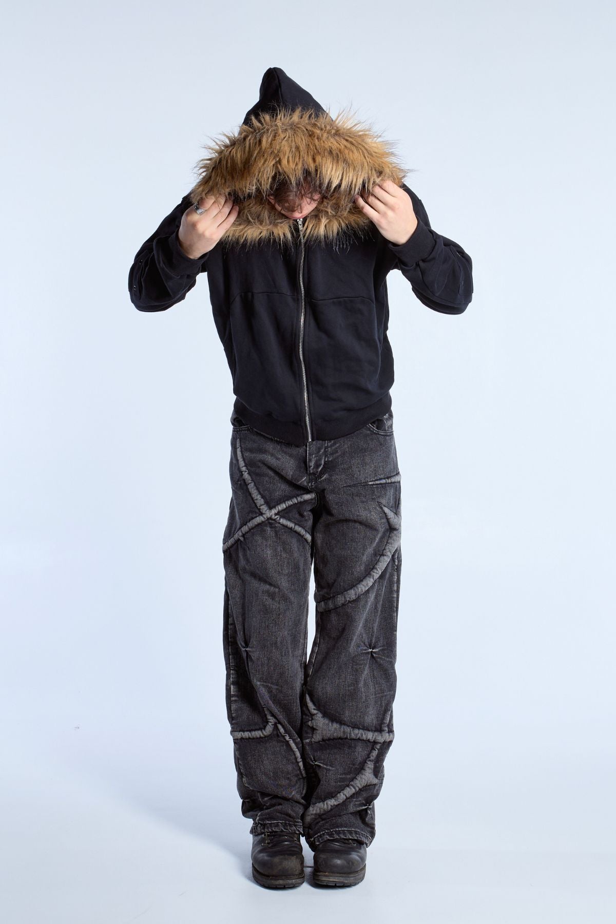 Noire Fur Zip Hoodie – Unpractical