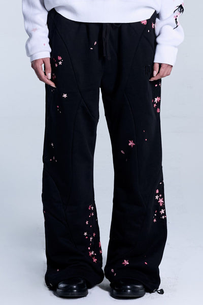 Sakura Black Sweatpants