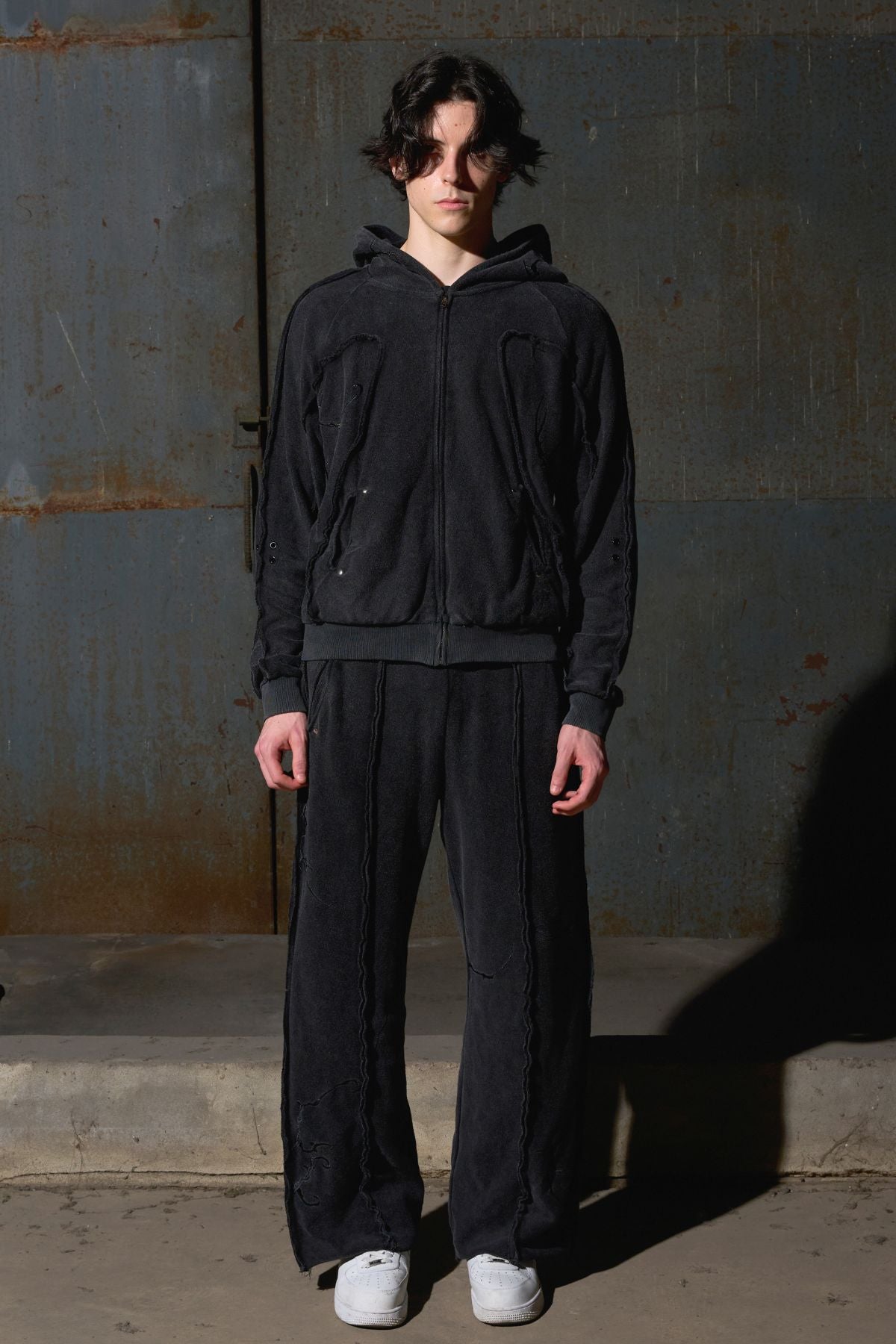 Fractured Zip Hoodie