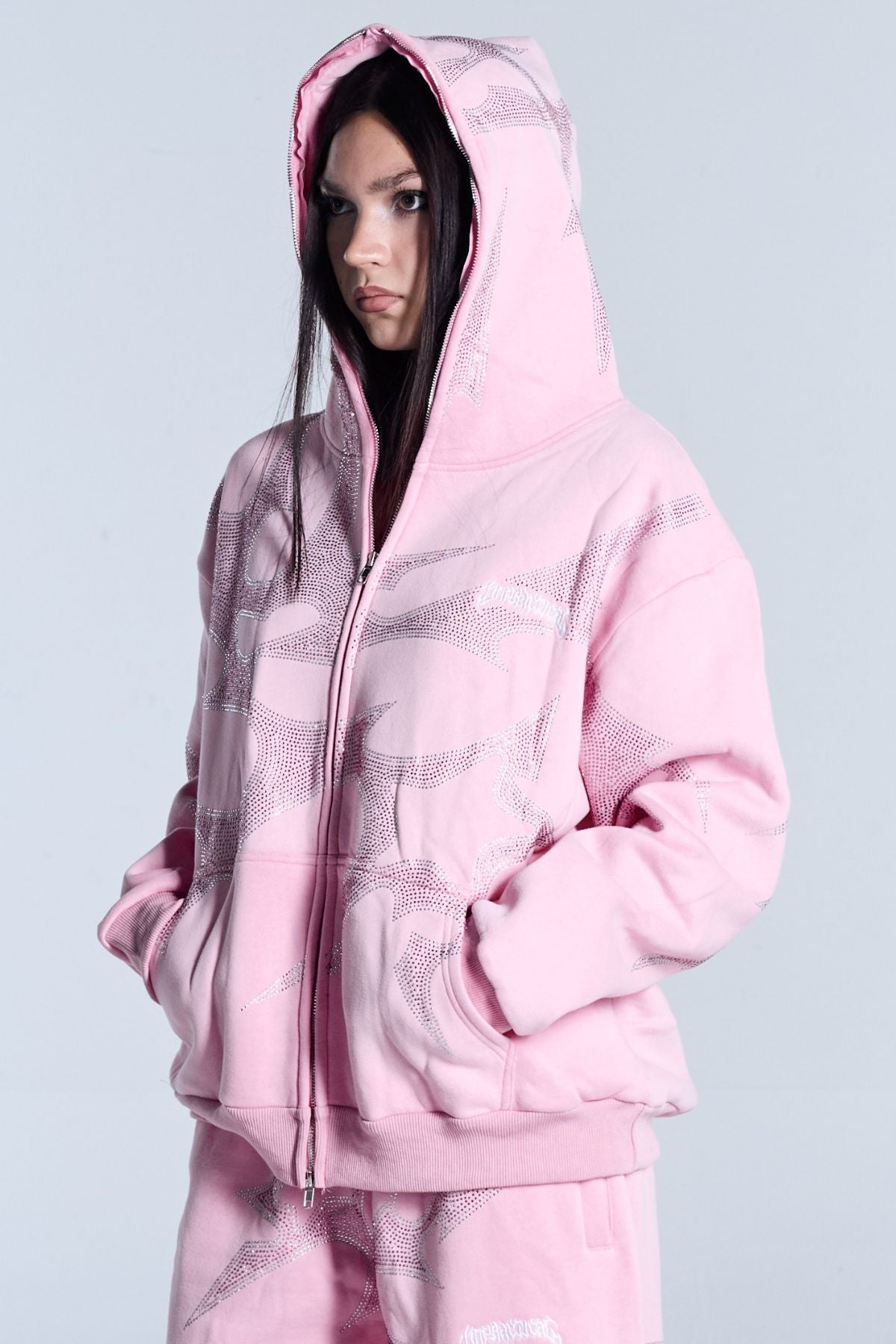 THORNS ZIP HOODIE PINK – Unpractical