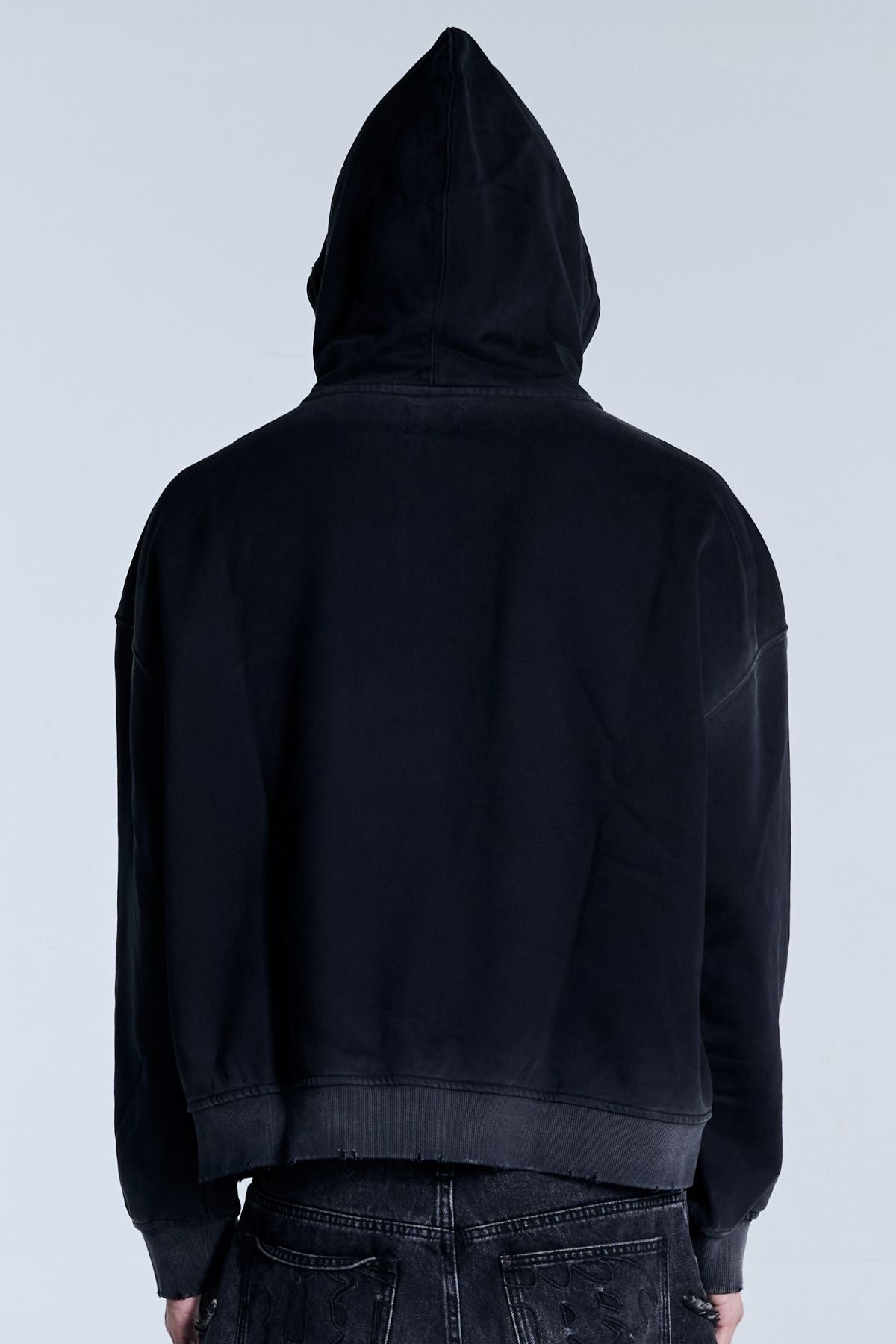 Rhinestone Hoodie Black