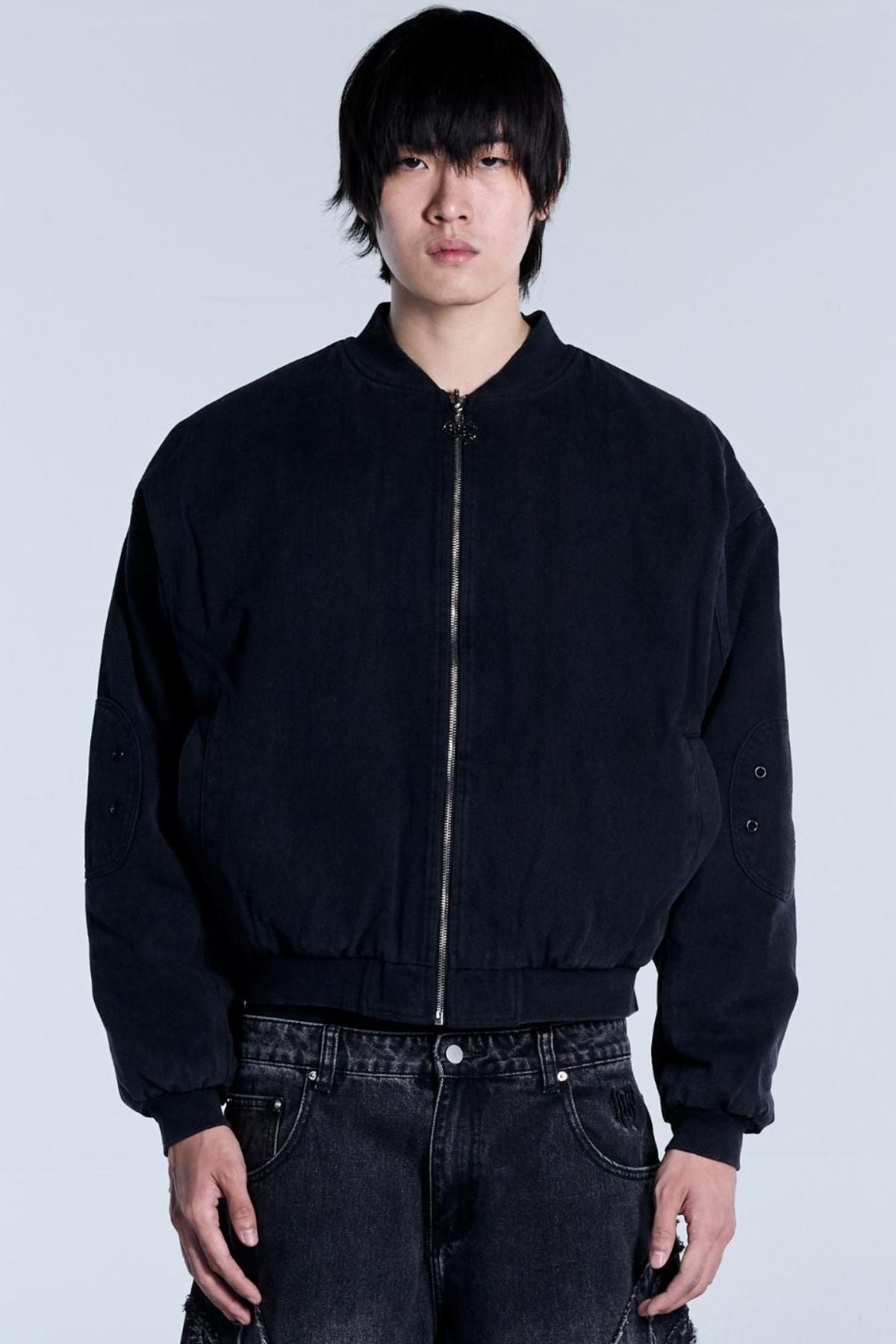 Unpractical Animation Flamed Black Bomber Jacket – Unpractical