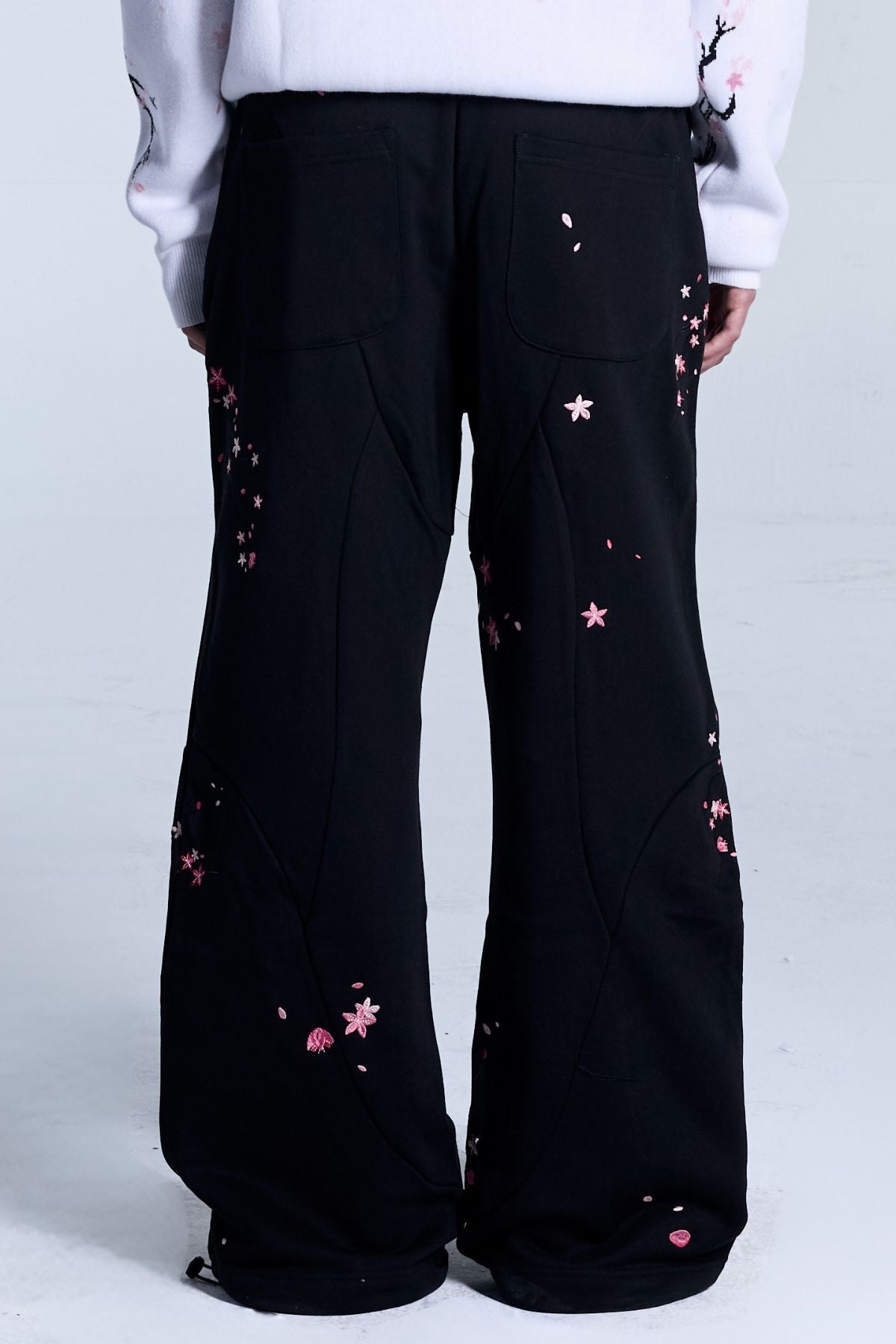 Sakura Black Sweatpants