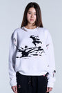 Sakura White Knit Sweater