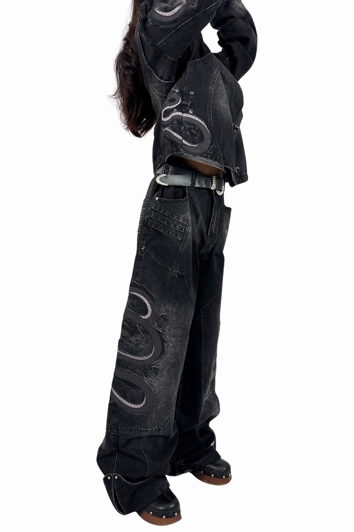 Dragon Denim Jeans Black