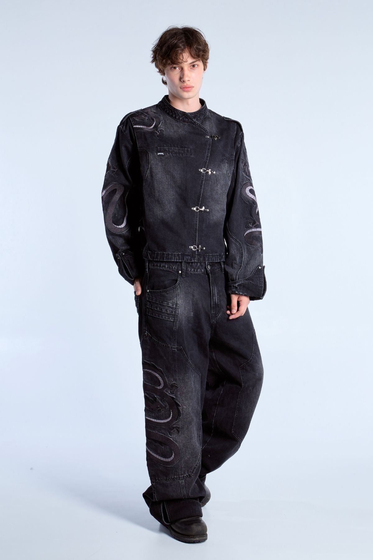Dragon Denim Jacket Black – Unpractical