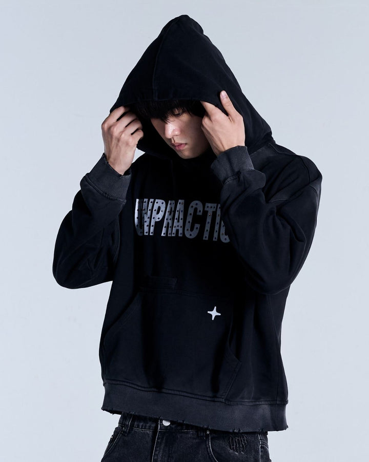 Rhinestone Hoodie Black