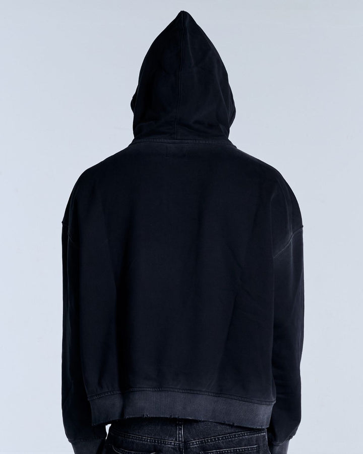 Rhinestone Hoodie Black