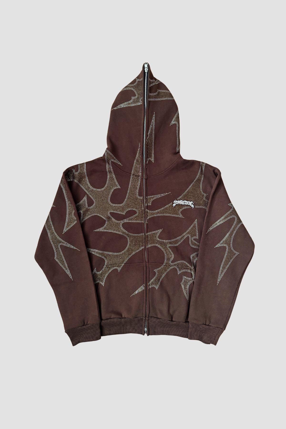 THORNS ZIP HOODIE BROWN