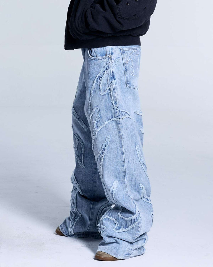 Flamed Blue Denim