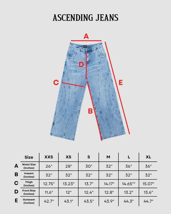 Ascending Blue Denim