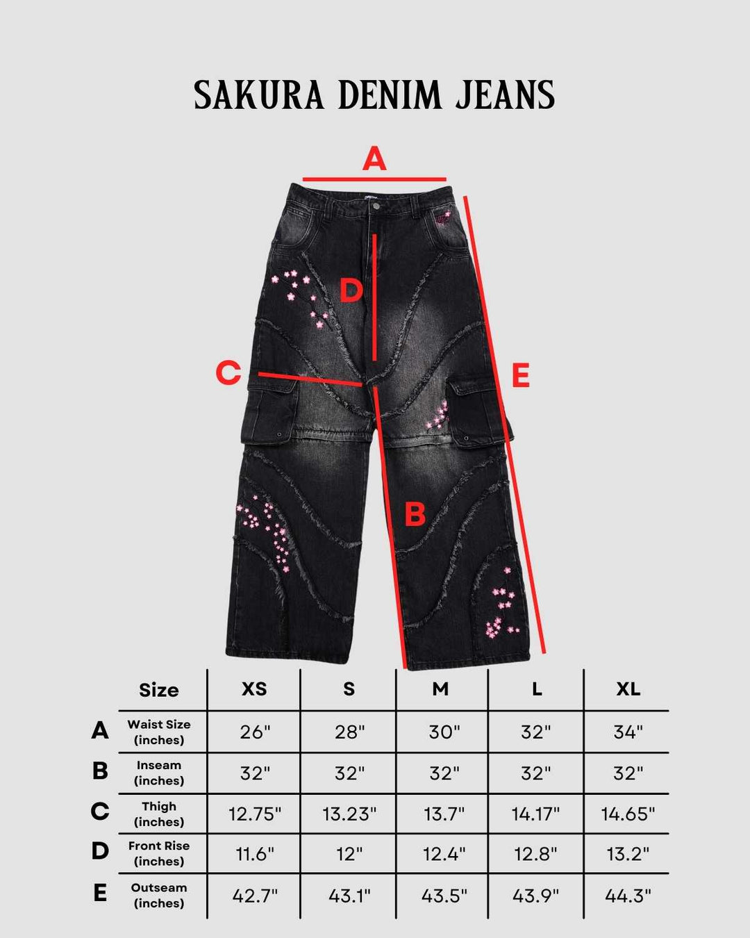 Sakura Denim Jeans