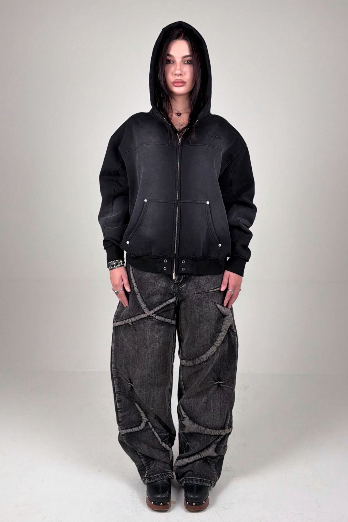Midnight Essentials Zip Hoodie