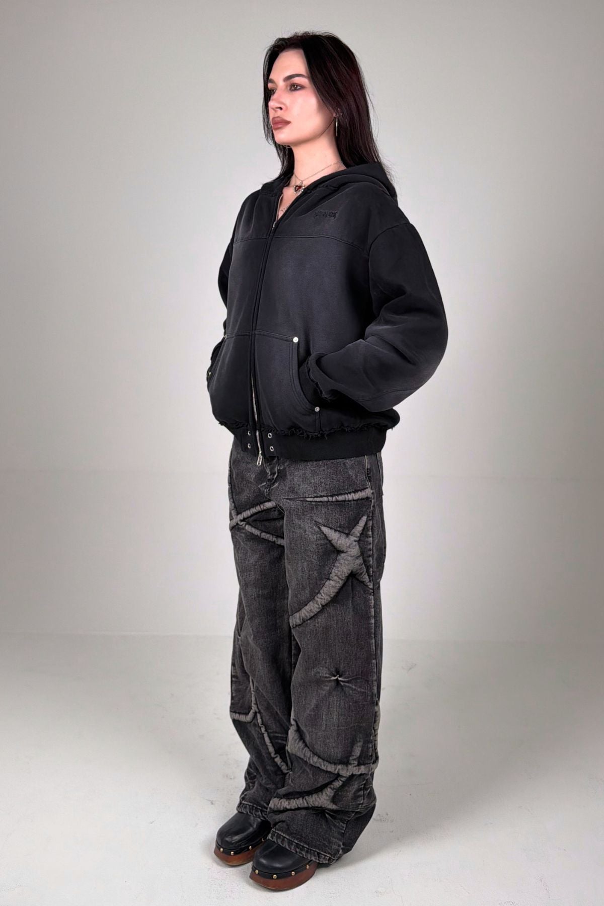 Midnight Essentials Zip Hoodie