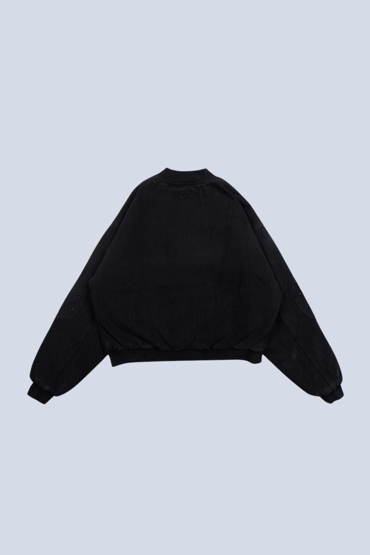 Flamed Black Bomber Jacket