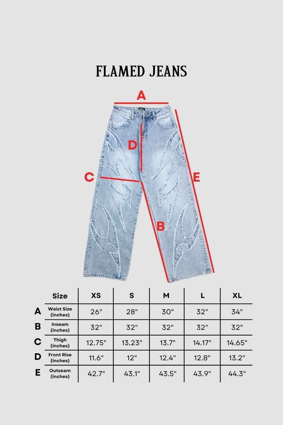Flamed Blue Denim