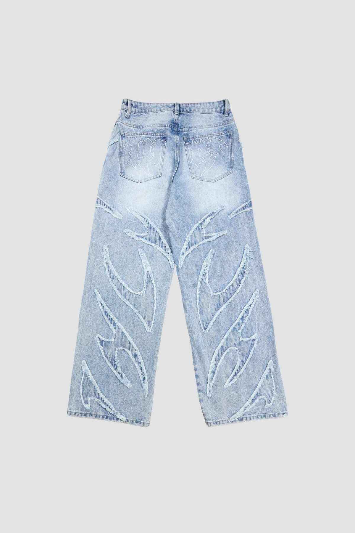 Flamed Blue Denim
