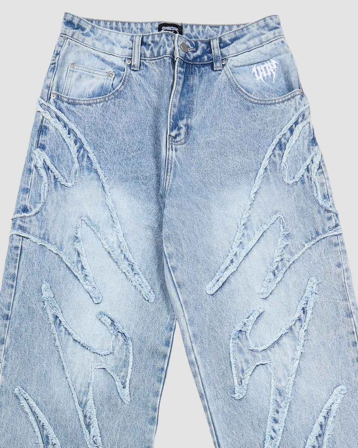 Flamed Blue Denim