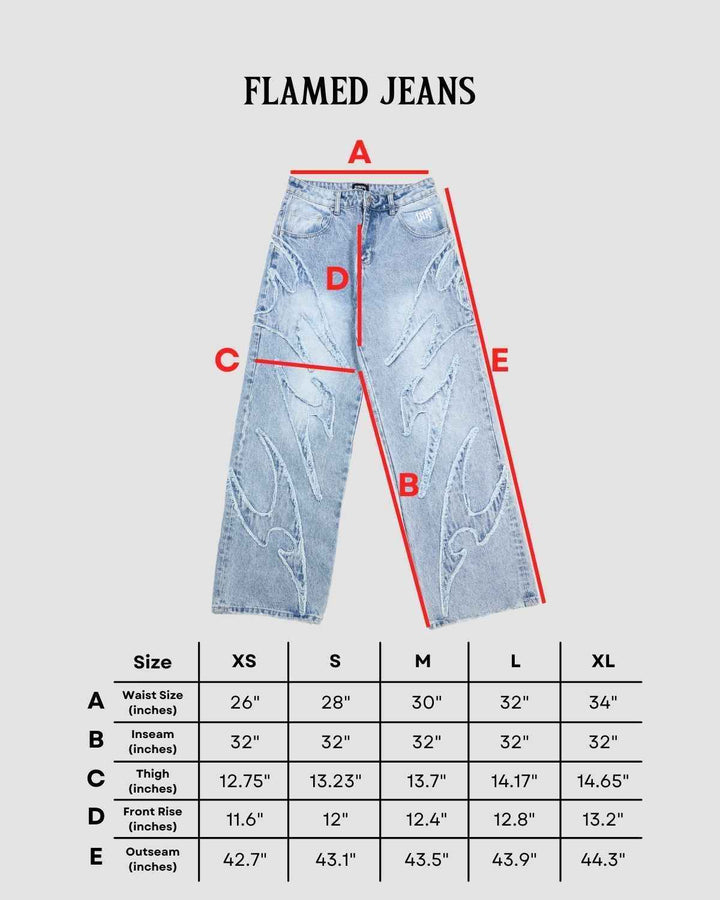 Flamed Blue Denim