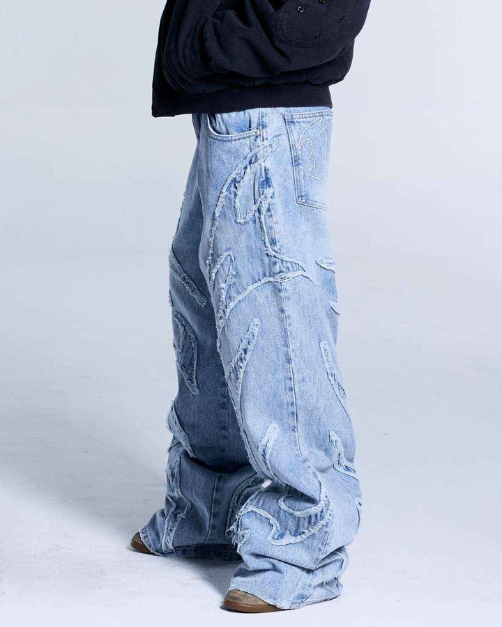 Flamed Blue Denim