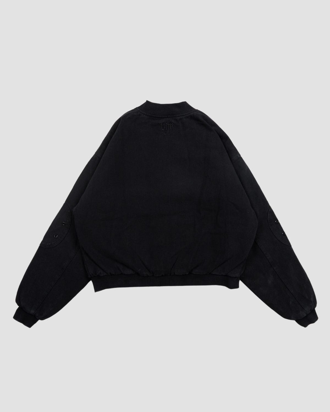 Flamed Black Bomber Jacket
