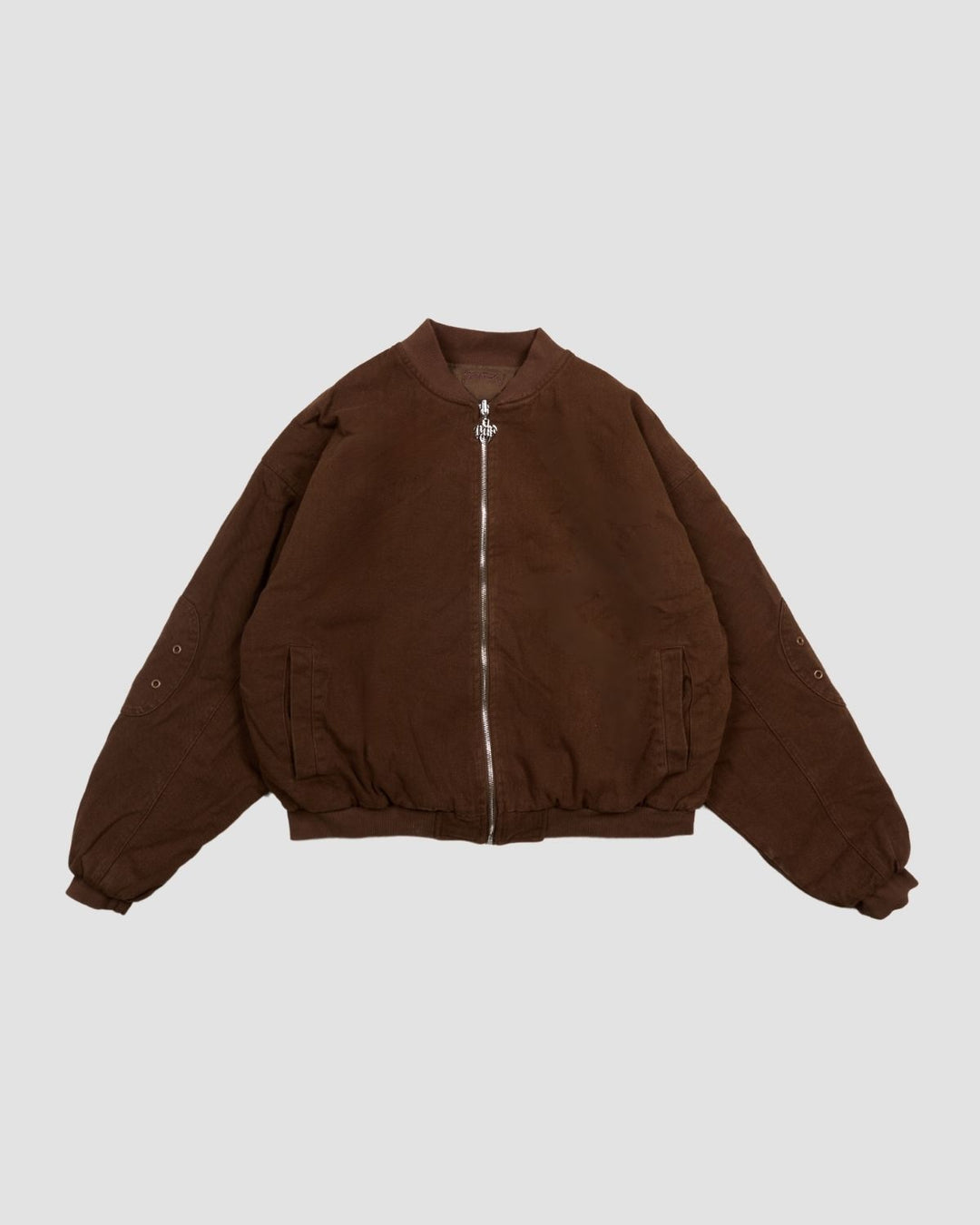 Flamed Mocha Bomber Jacket