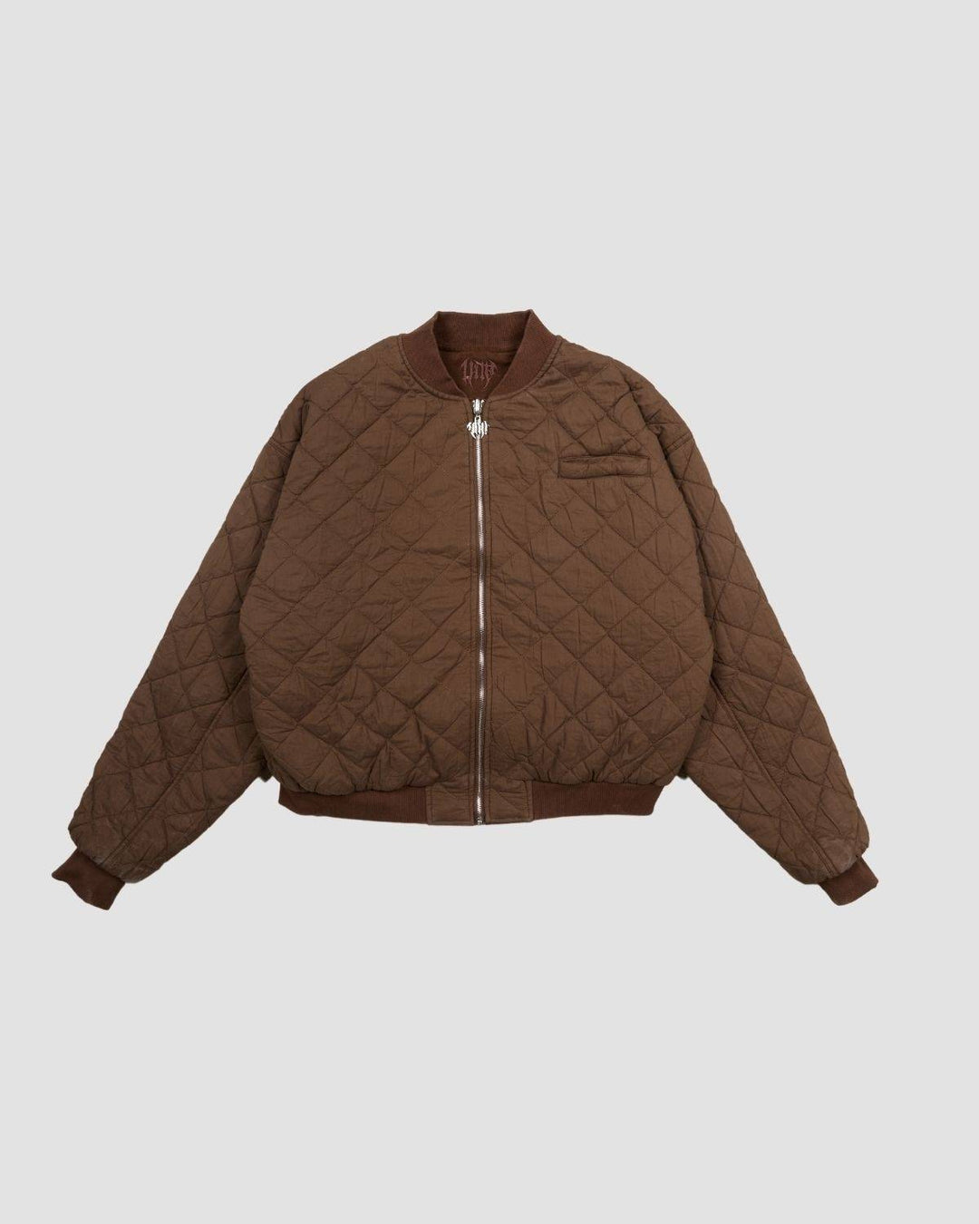 Flamed Mocha Bomber Jacket
