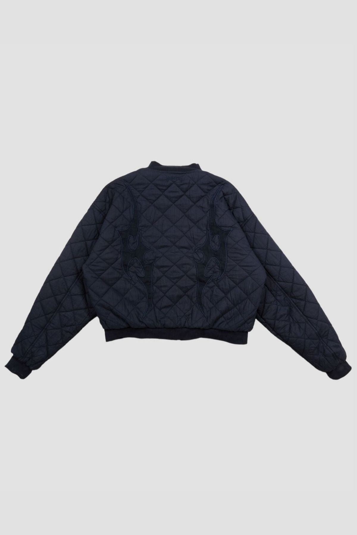 Flamed Navy Bomber Jacket