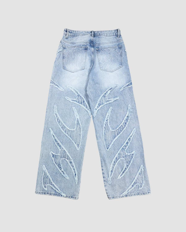 Flamed Blue Denim