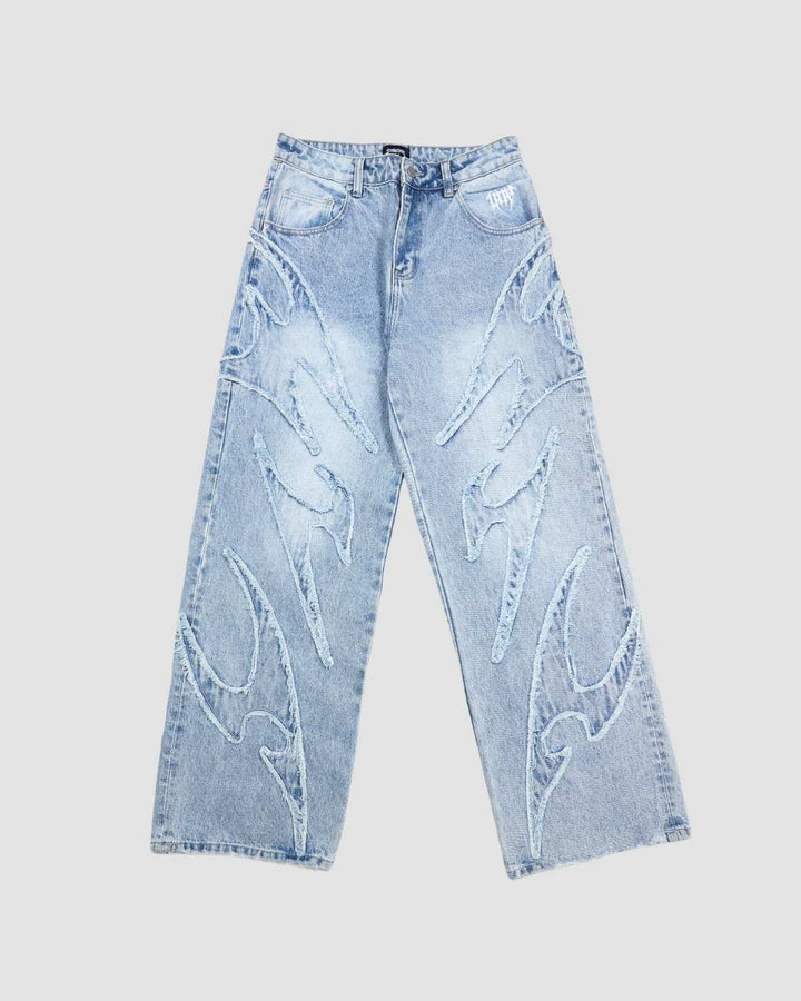 Flamed Blue Denim