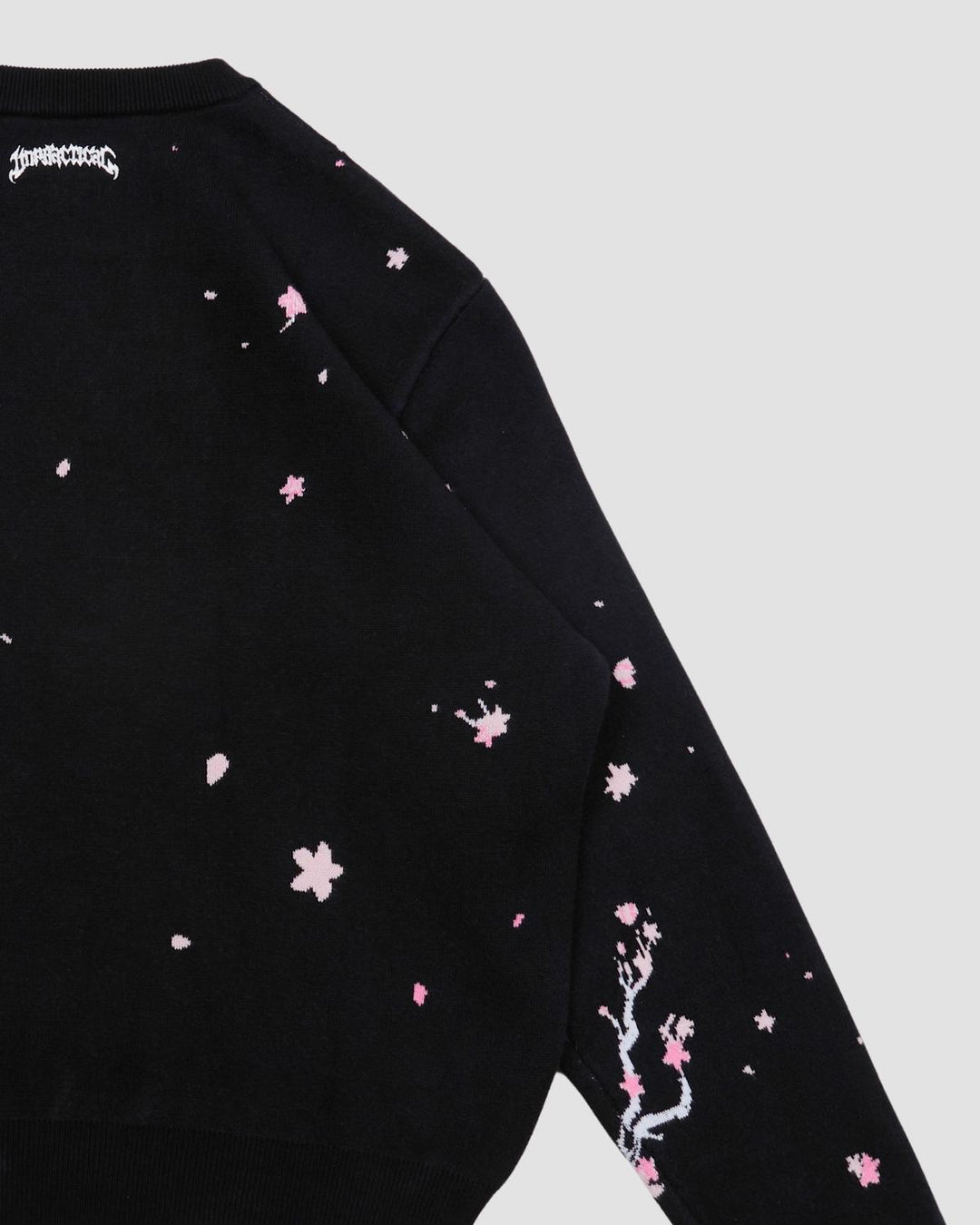 Sakura Black Knit Sweater
