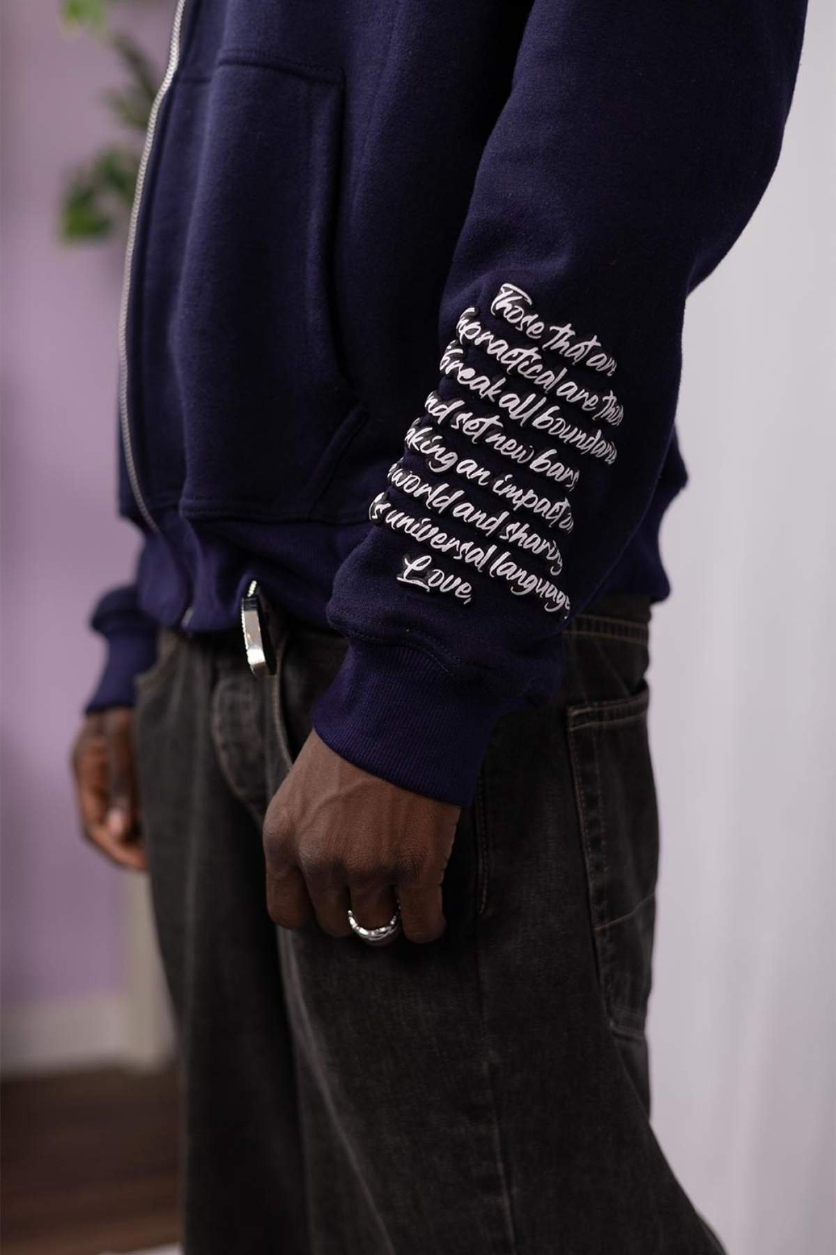 &quot;Midnight Navy&quot; Fullzip