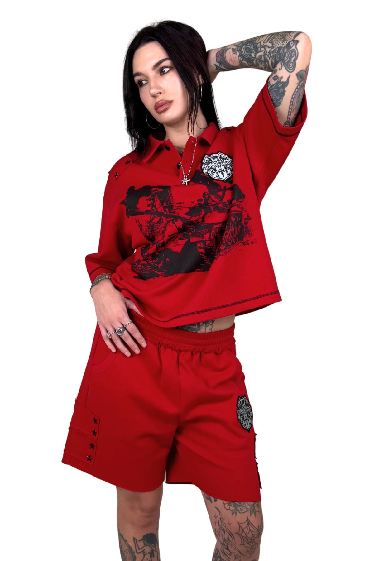 Military Shorts (Red)