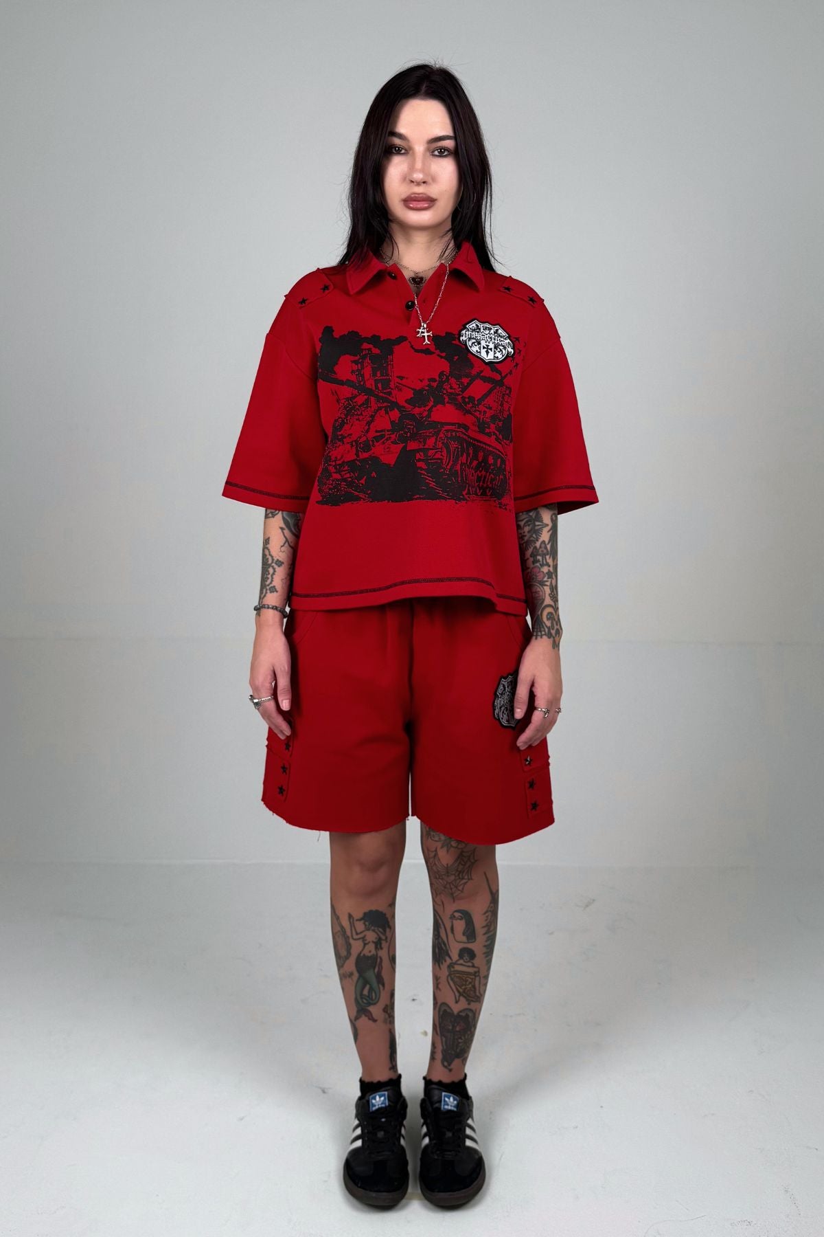 Military Shorts (Red)