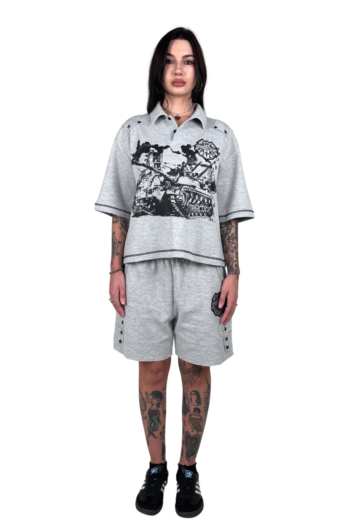 Military Polo (Grey)