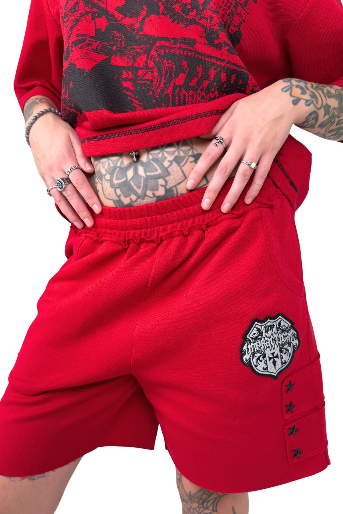 Military Shorts (Red)
