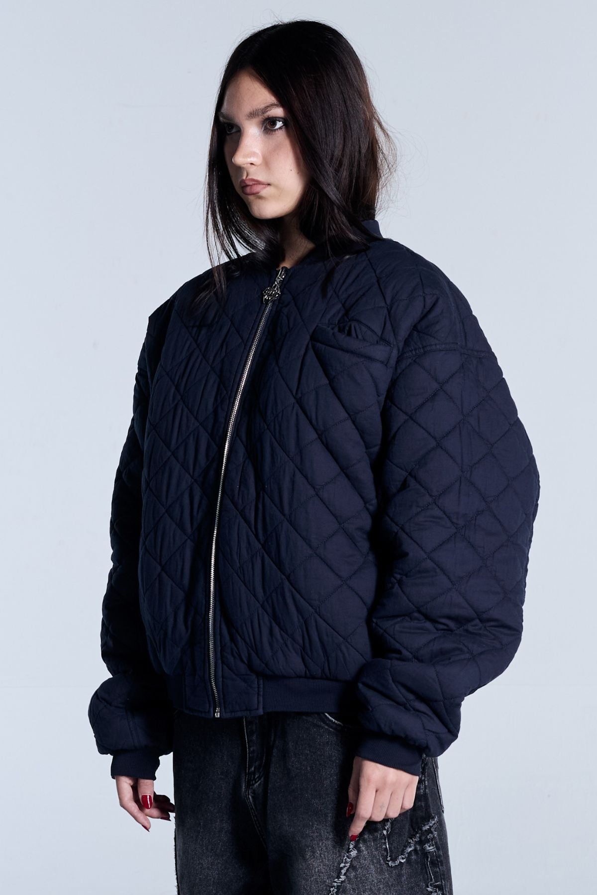 Unpractical Animation Flamed Navy Bomber Jacket – Unpractical