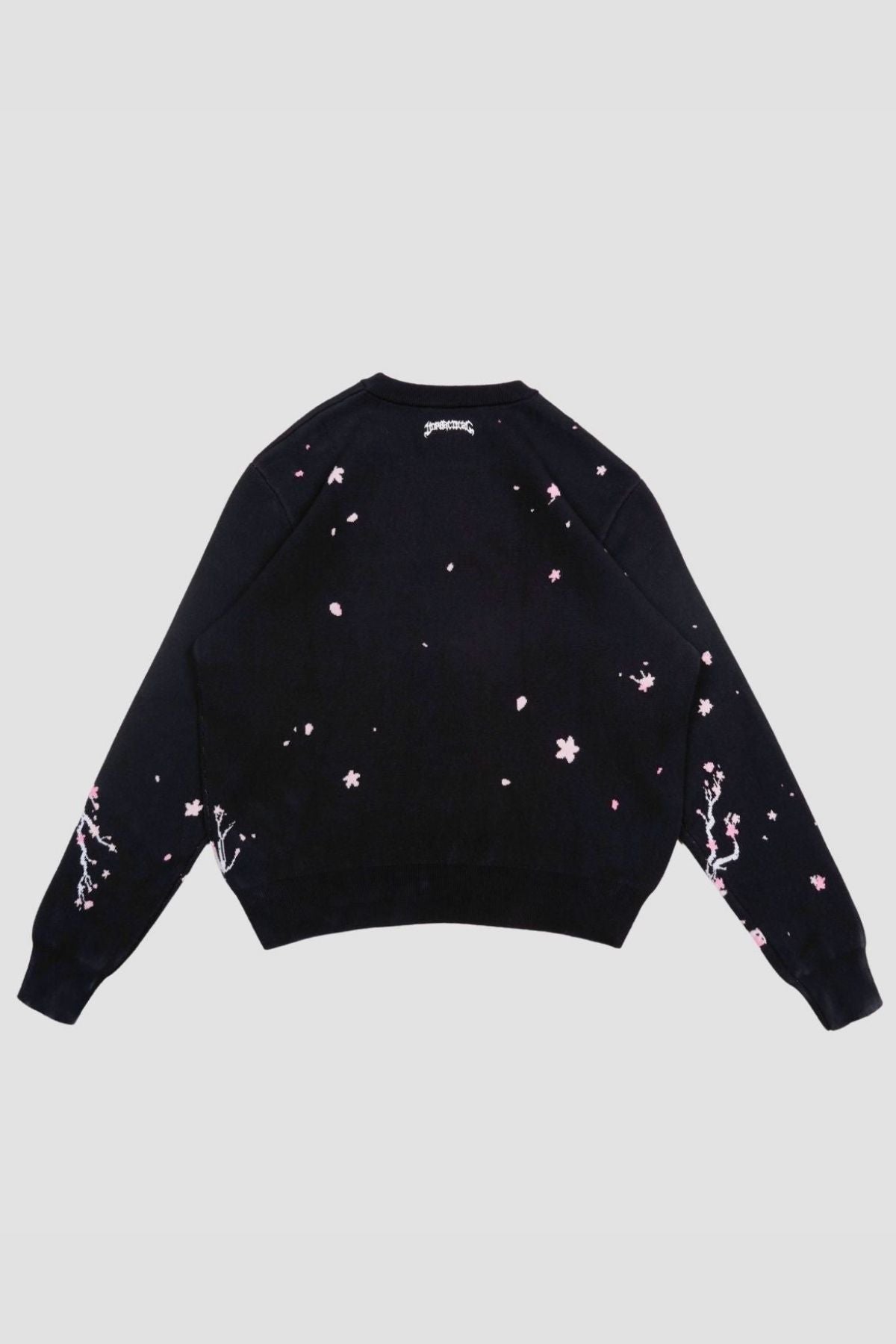 Sakura Black Knit Sweater