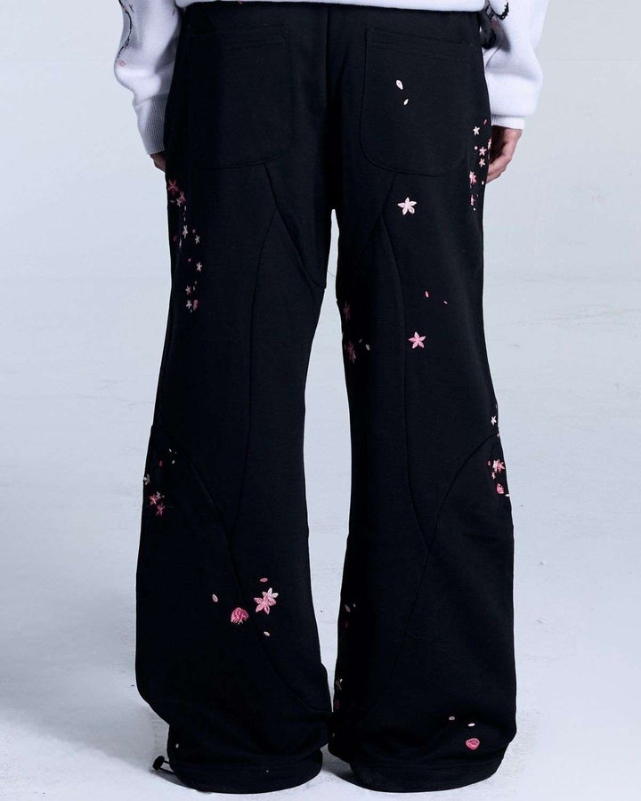 Sakura Black Sweatpants