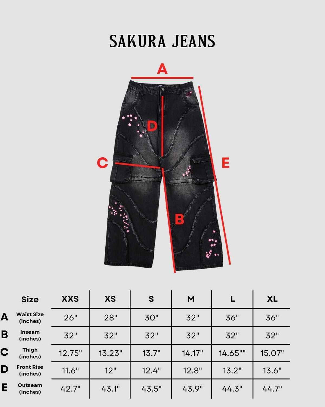 Sakura Denim Jeans