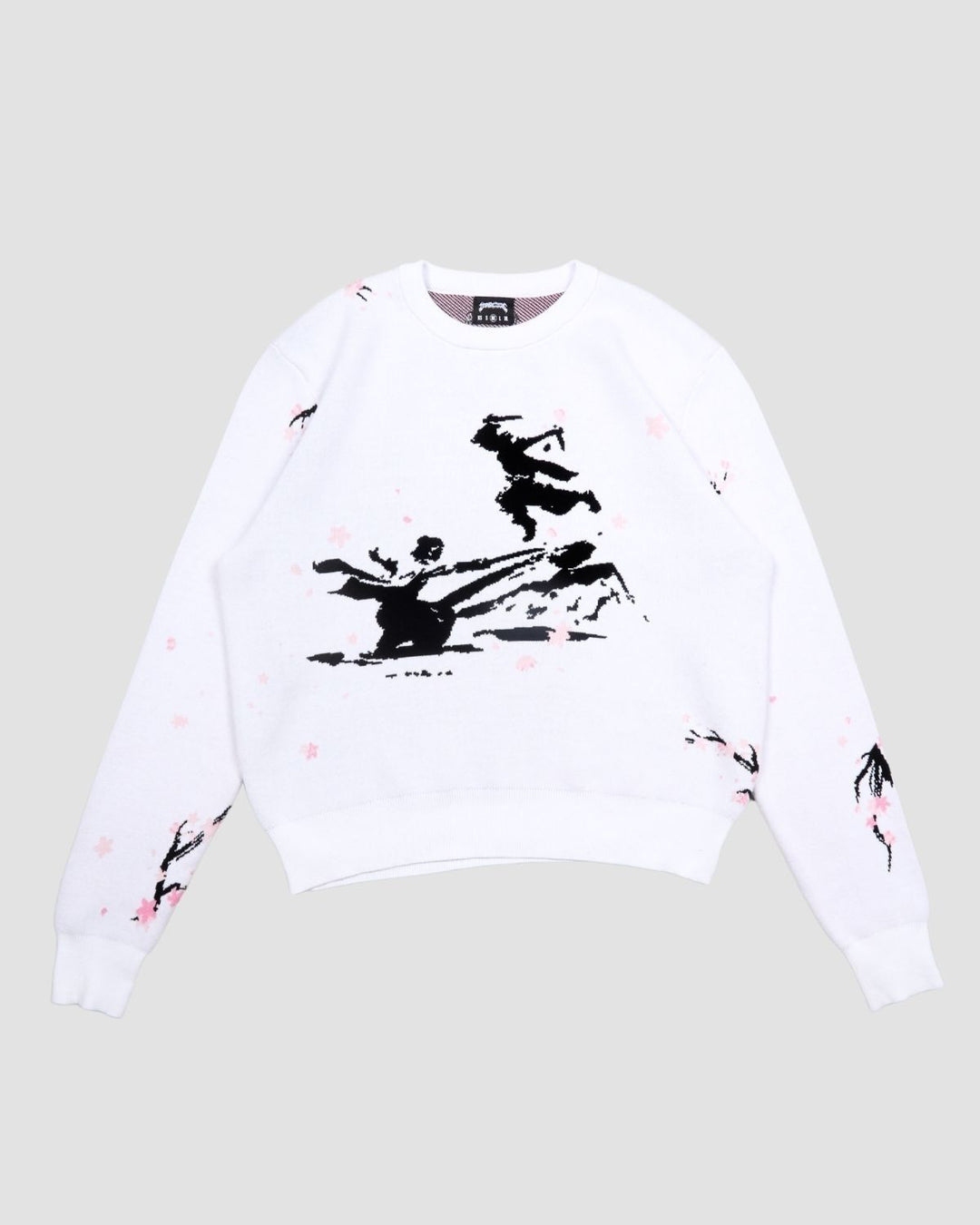 Sakura White Knit Sweater
