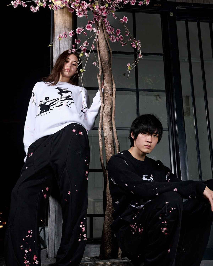 Sakura White Knit Sweater