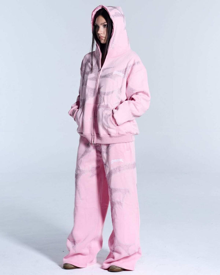 THORNS ZIP HOODIE PINK