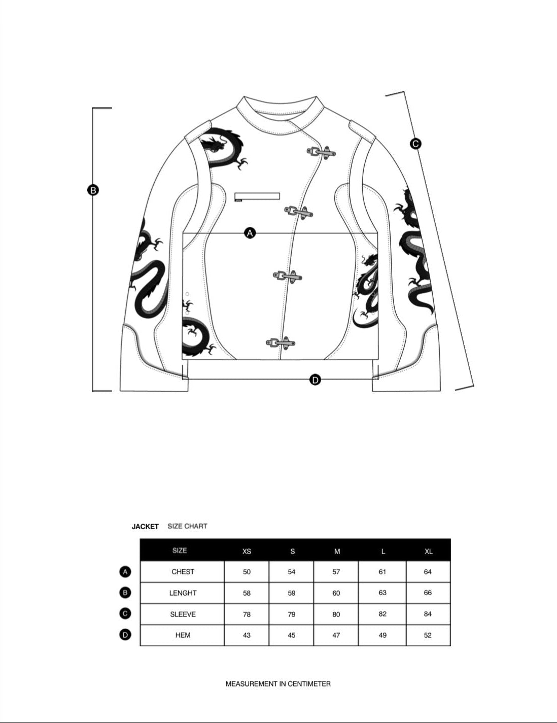 Dragon Denim Jacket Black